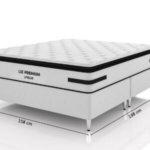 CONJUNTO QUEEN 158X198X36 - LIZ PREMIUM  - UNIQUE